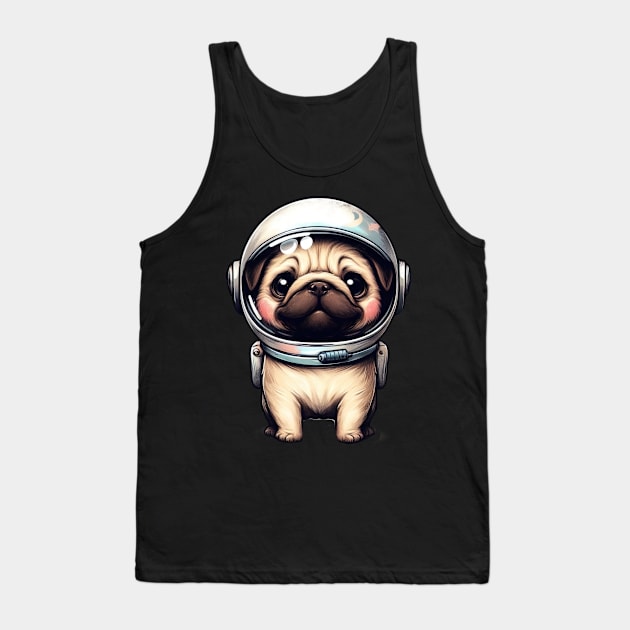 Pug astronaut cute little Tank Top by Evgmerk